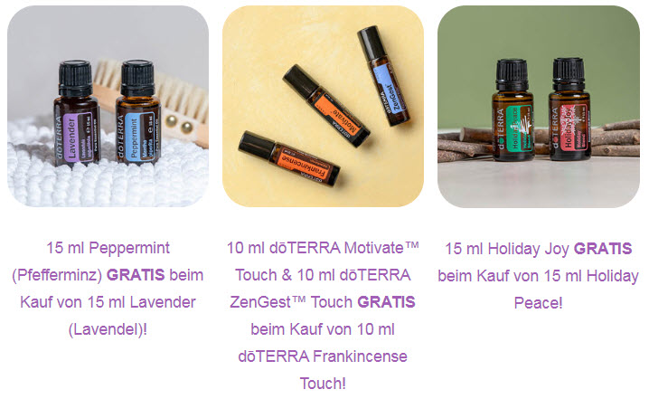 doterra Bogo Woche ab dem 22. Juli 2019